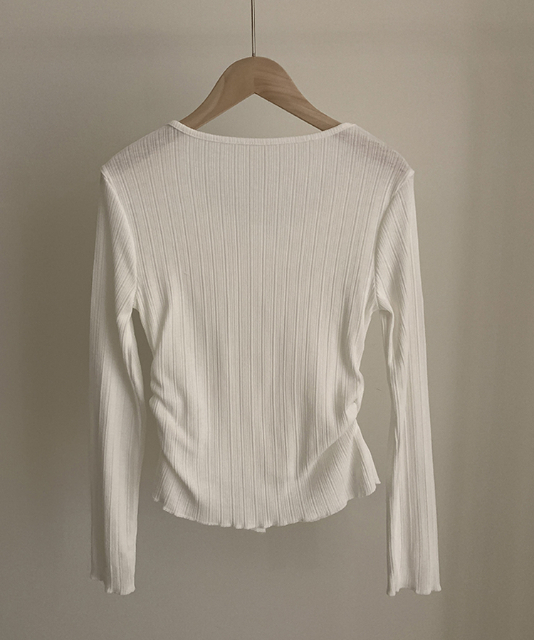 リボンレースレイヤードTシャツ