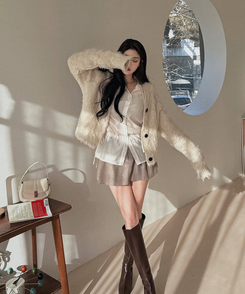 ストリングシャーリングブラウス IVORY