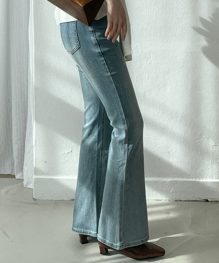 レザーローファーヒール BROWN