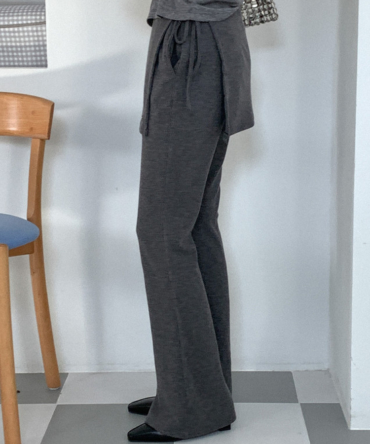 レザーローファーヒール BLACK