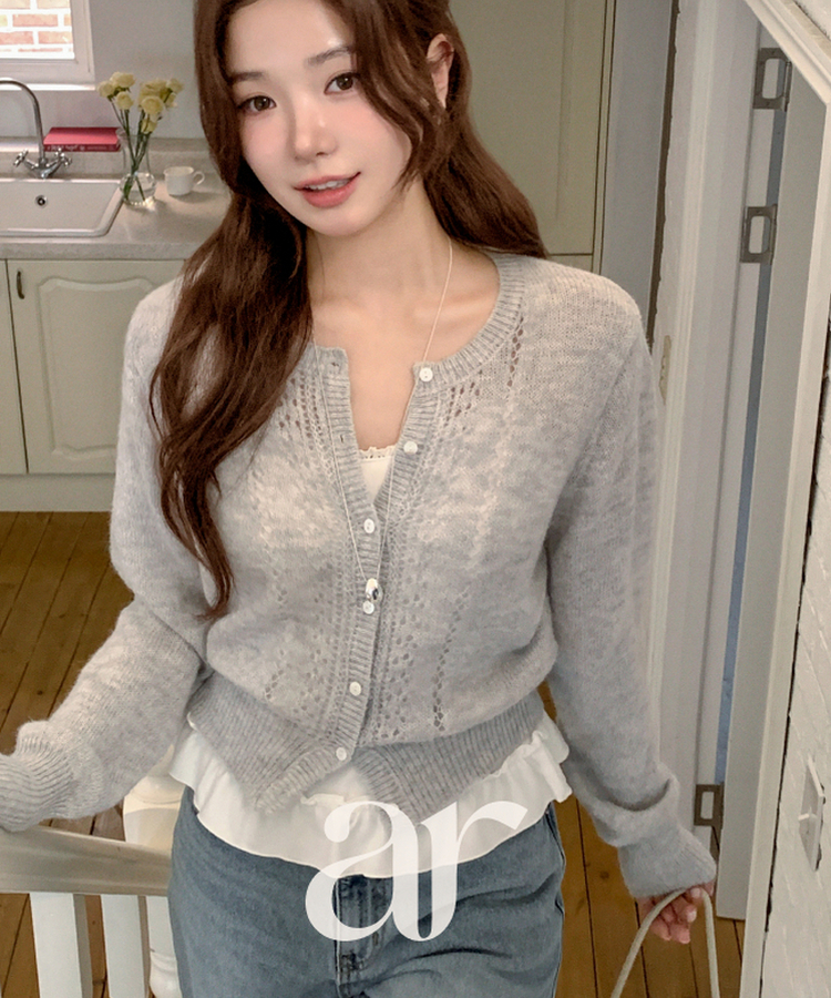 （ストラップ調節可能／Pinterest風ムード♥）レースフリルスリーブレスキャミソール IVORY