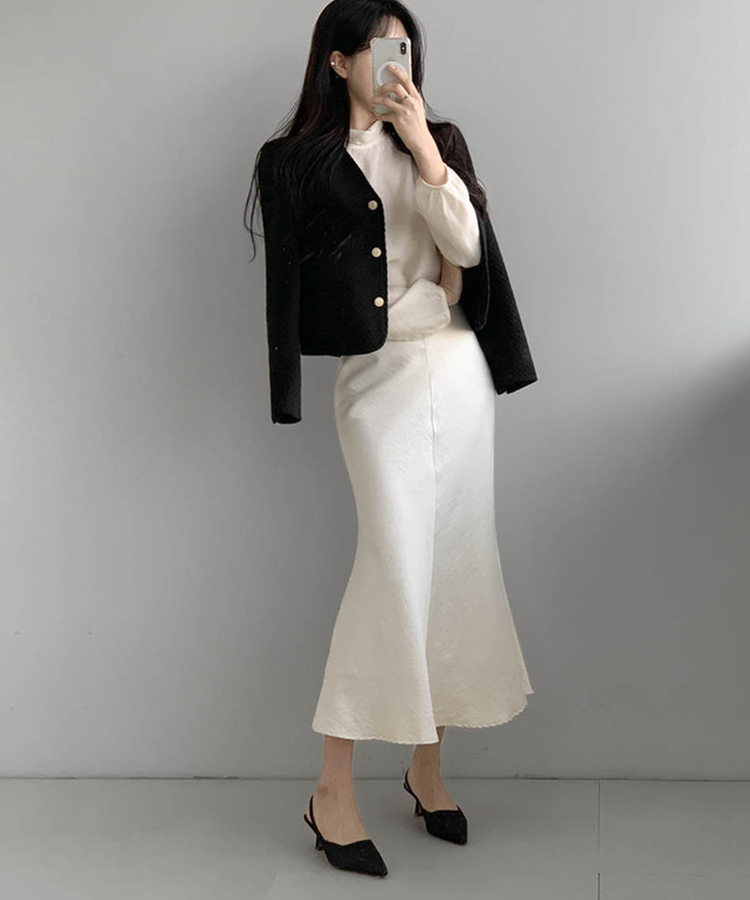 マーメイドロングスカート CREAM