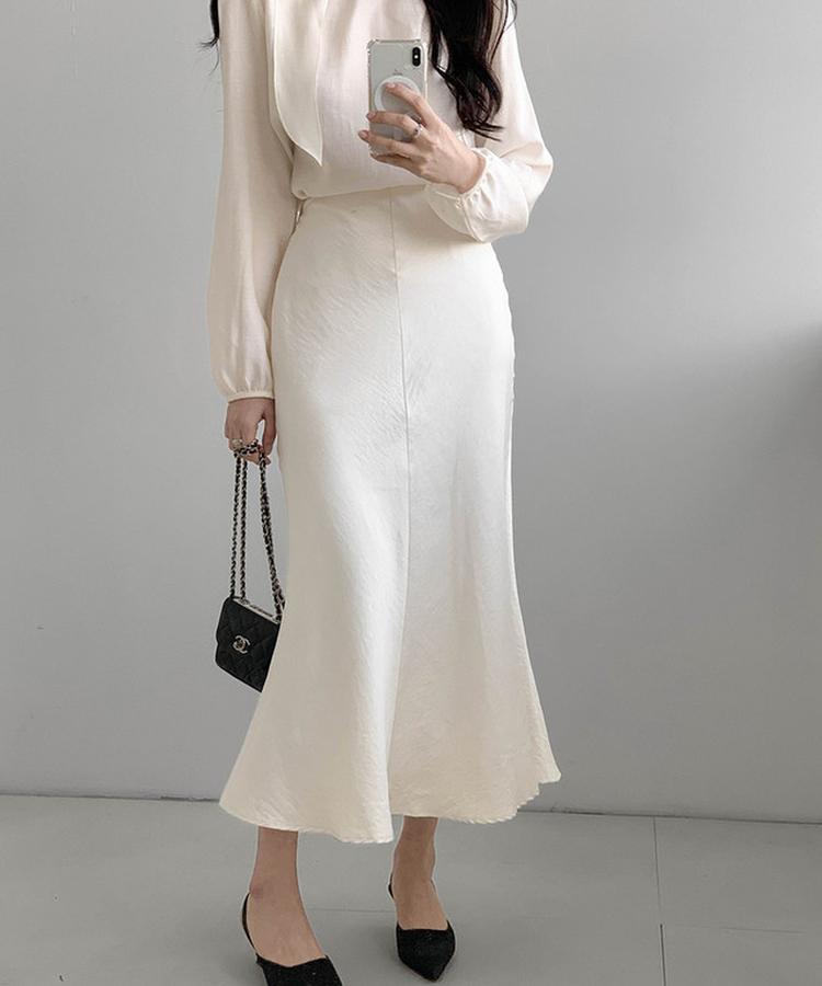 マーメイドロングスカート CREAM