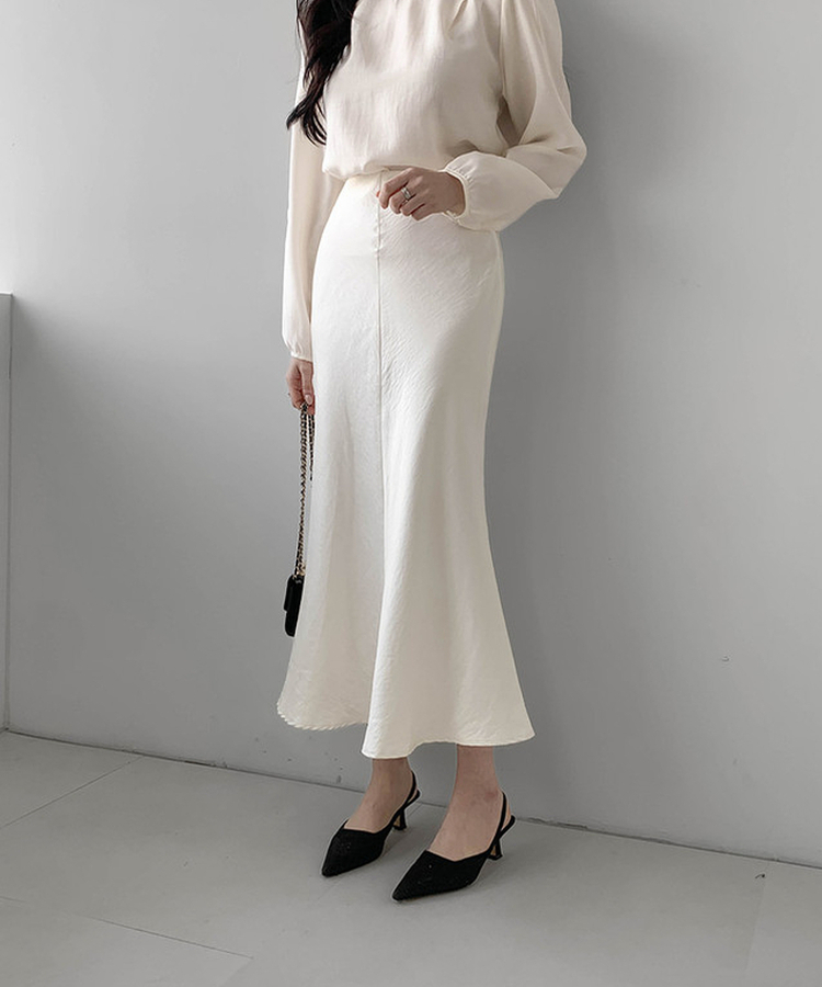 マーメイドロングスカート CREAM