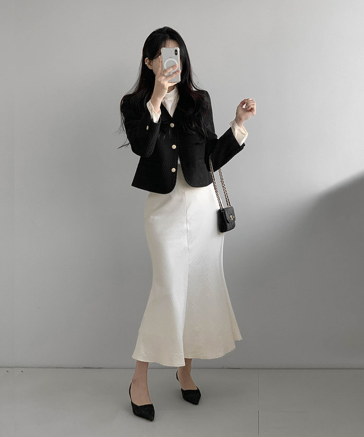 マーメイドロングスカート CREAM