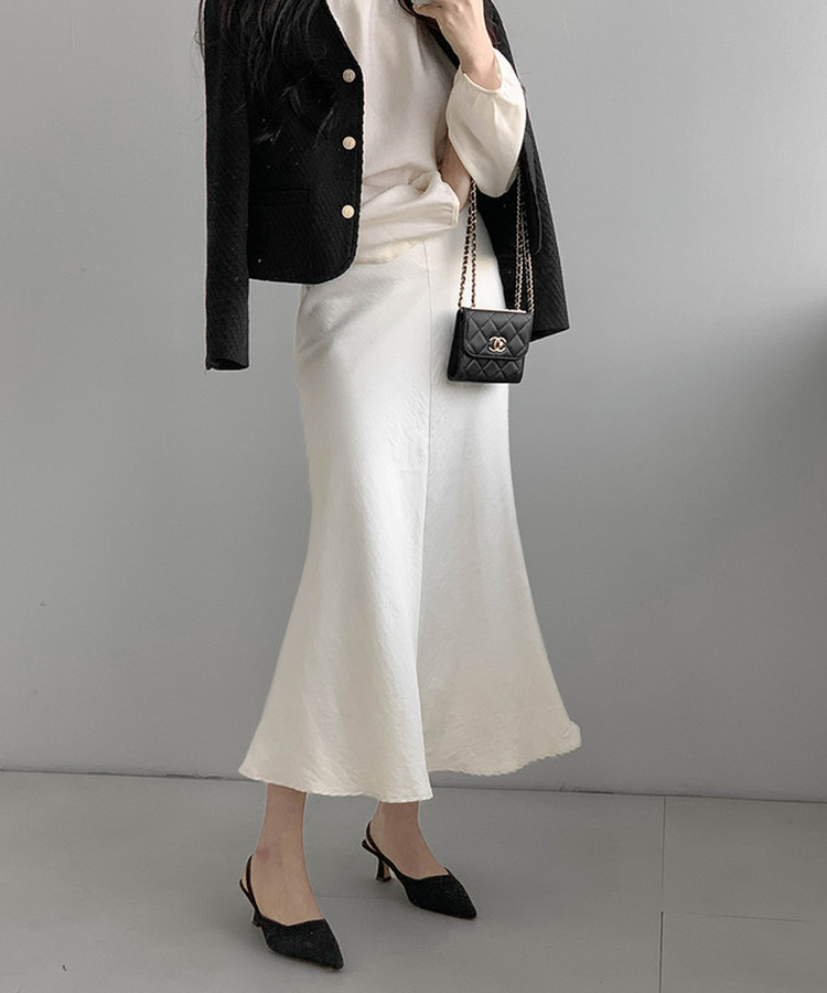 マーメイドロングスカート CREAM
