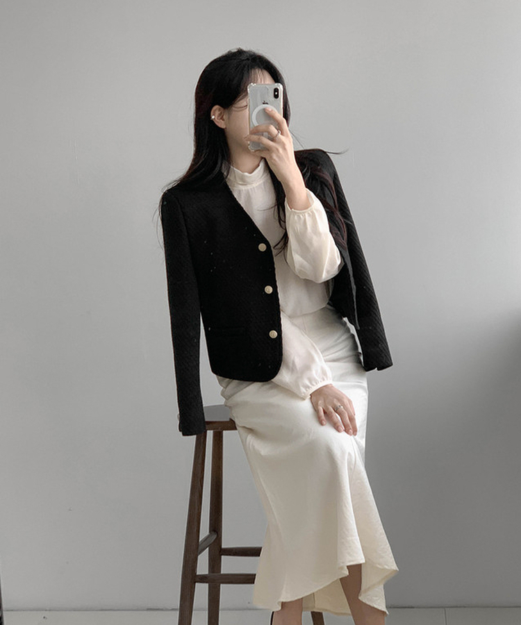 マーメイドロングスカート CREAM