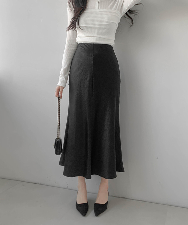 マーメイドロングスカート BLACK
