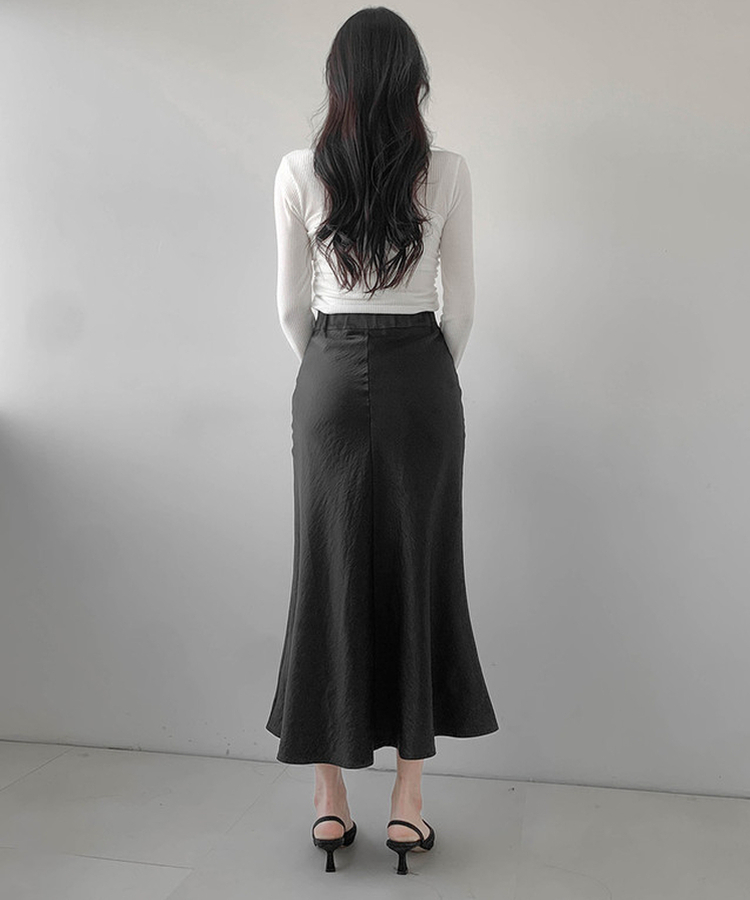 マーメイドロングスカート BLACK