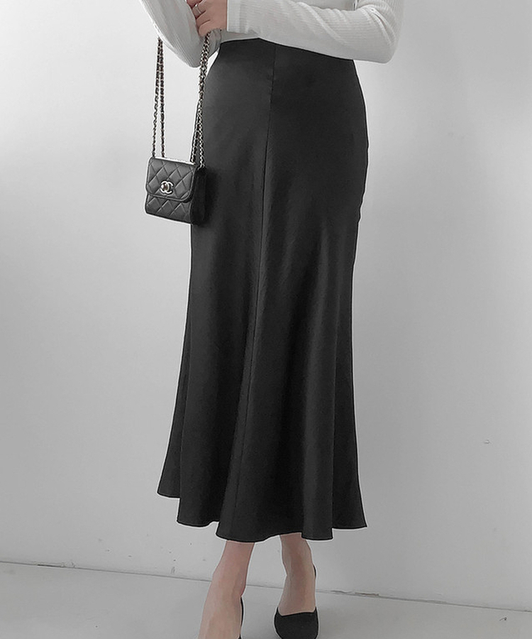 マーメイドロングスカート BLACK