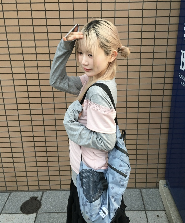 レイヤード風デザイントップス PINK