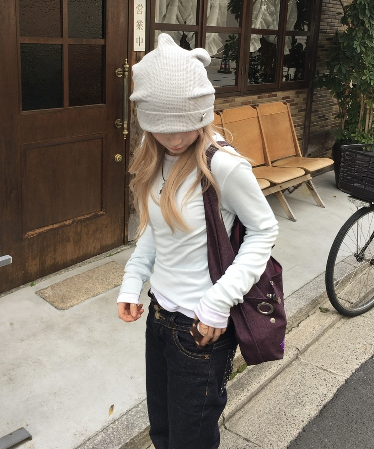 レイヤード無地トップス SKY BLUE