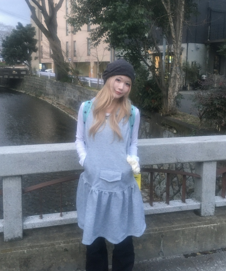 レイヤード無地トップス WHITE