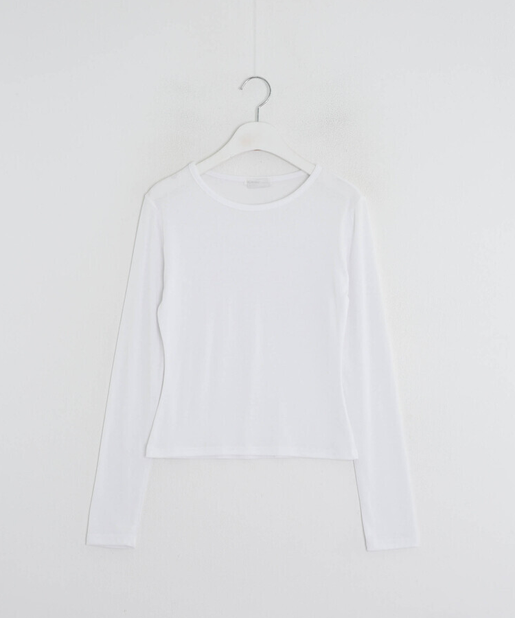 レイヤード無地トップス