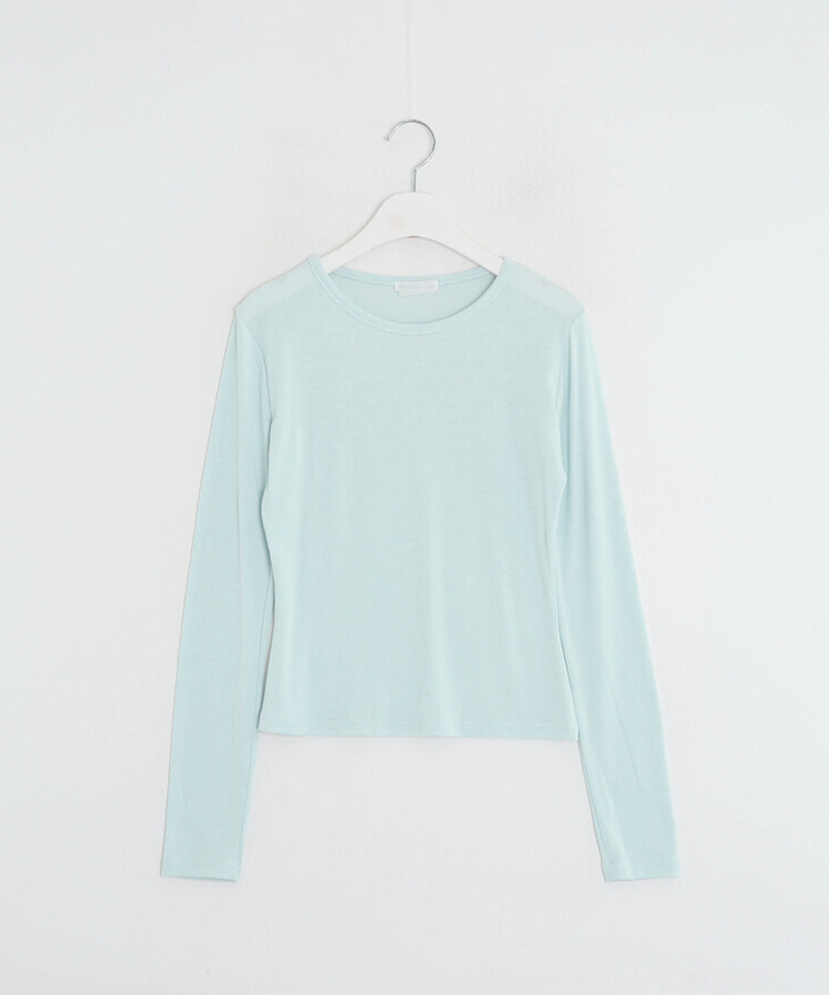 レイヤード無地トップス