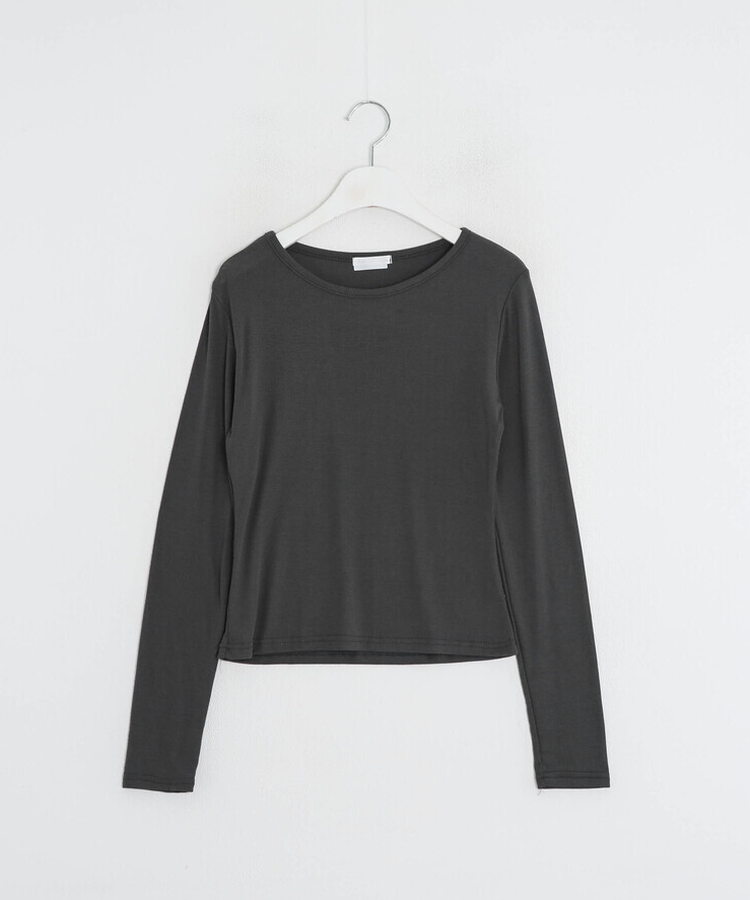 レイヤード無地トップス