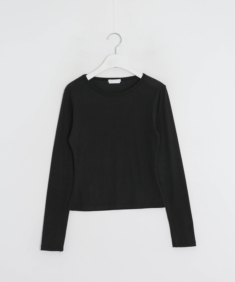 レイヤード無地トップス