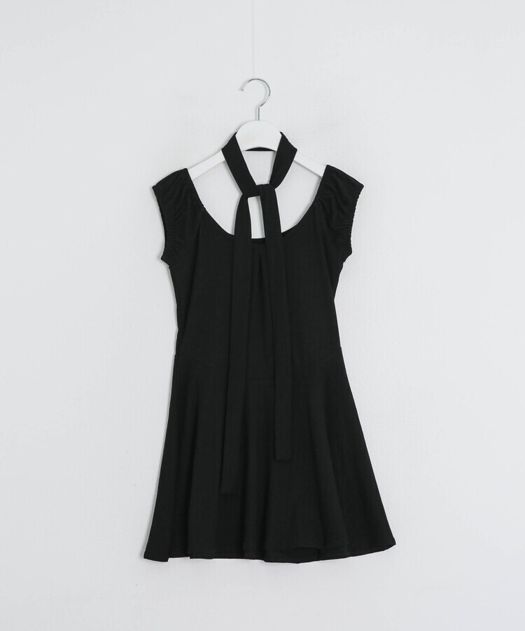 【マフラー付き】フレアワンピース