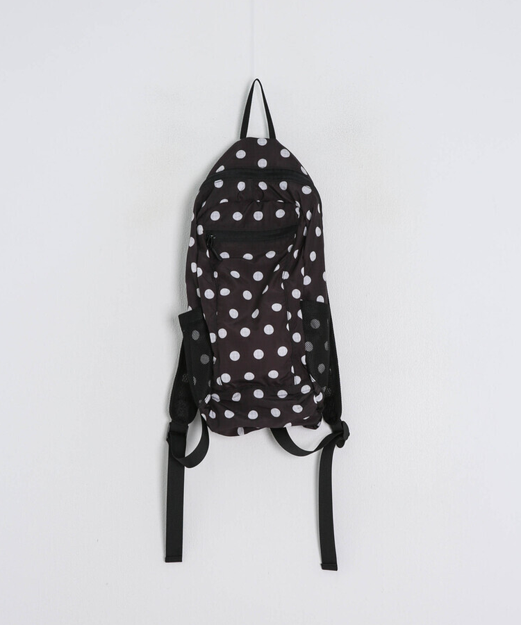 ドット柄カジュアルリュック
