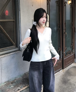 サイドウォッシュストレートデニム BLACK DENIM