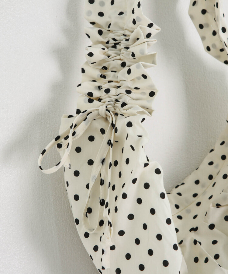 ドットシャーリングショルダーバッグ