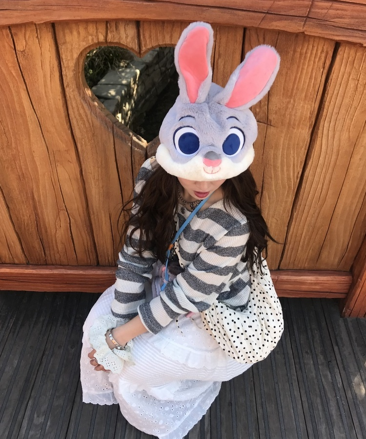 ドットシャーリングショルダーバッグ IVORY