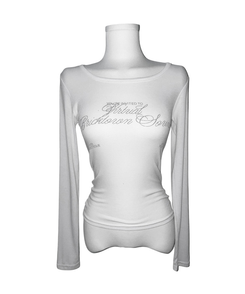 クロイレタリングスリム長袖Tシャツ