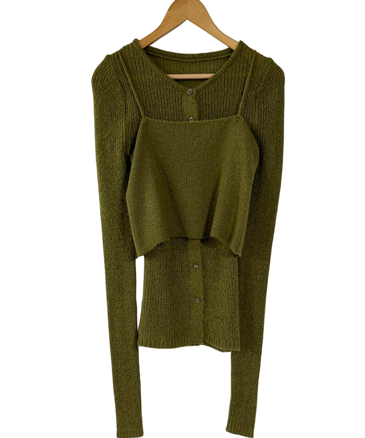 【SET】アイコントレンドカーディガンセット