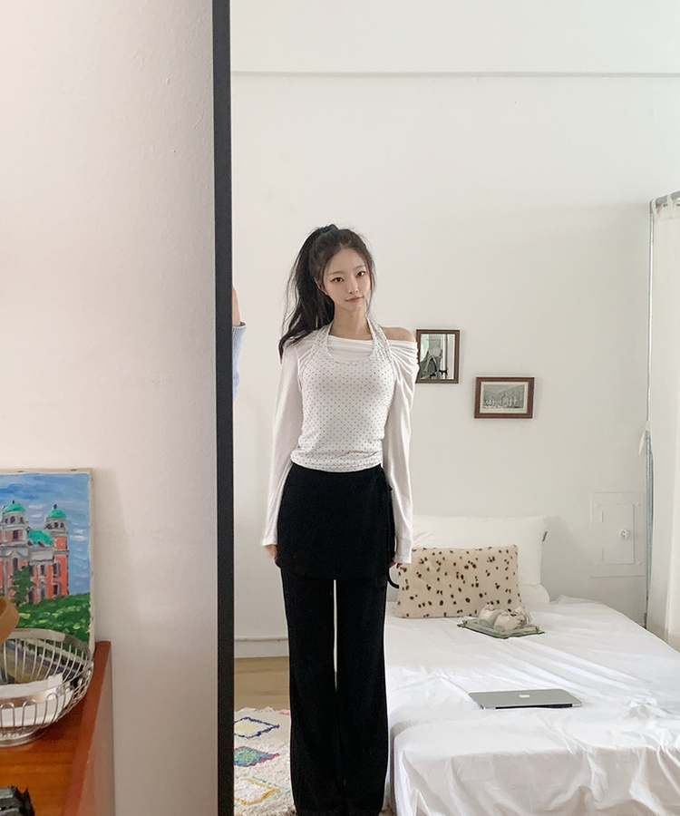 프링홀터넥t 아이보리