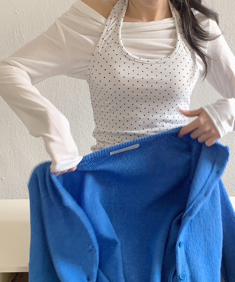 프링홀터넥t 아이보리