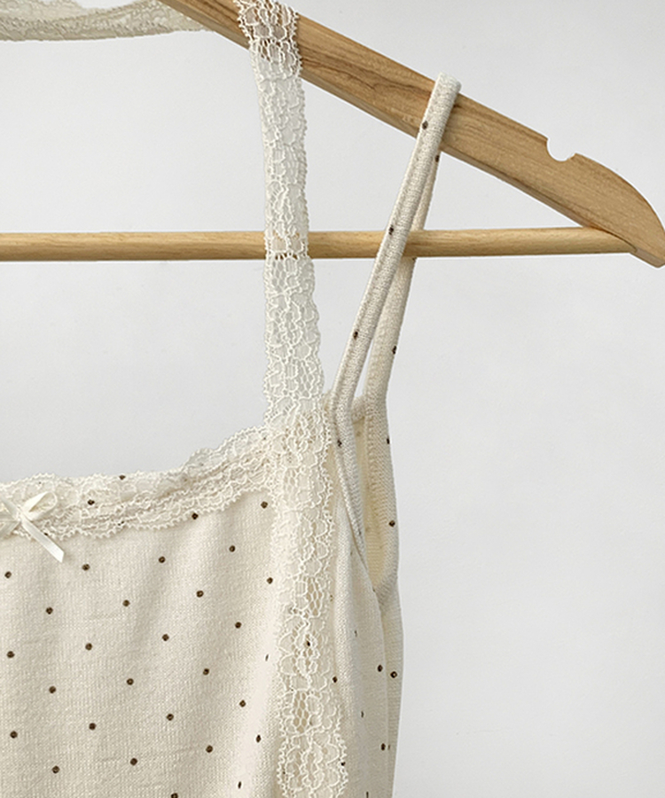 【SET】ドットキャミソール カーディガン