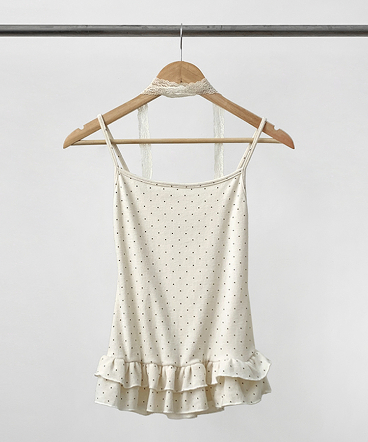 【SET】ドットキャミソール カーディガン