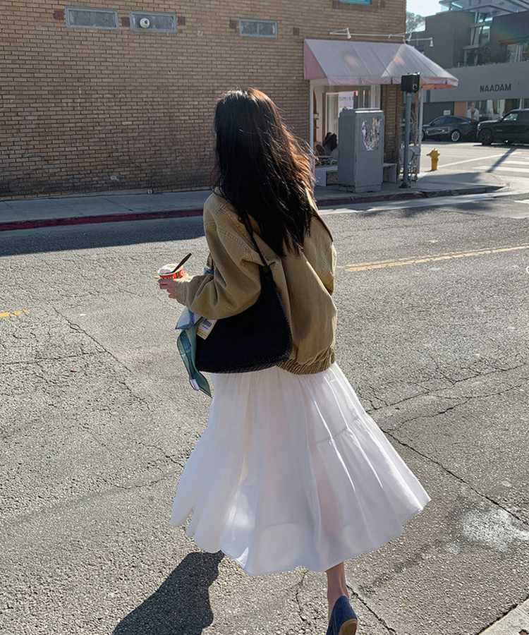 コットンウォッシュジャンパー BEIGE