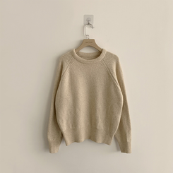 ラウンドウールデイリーニット(5color)