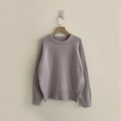 ラウンドウールデイリーニット(5color)