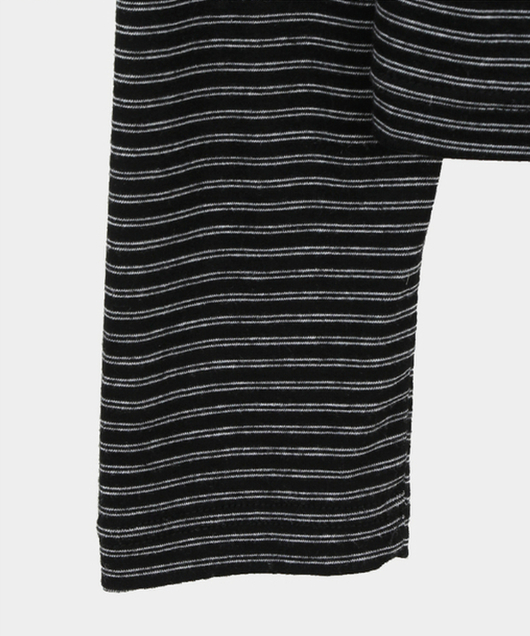 ストライプボートネックTシャツ