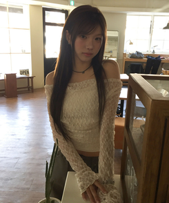 【SET】レースドレープブラウス キャミソール CREAM