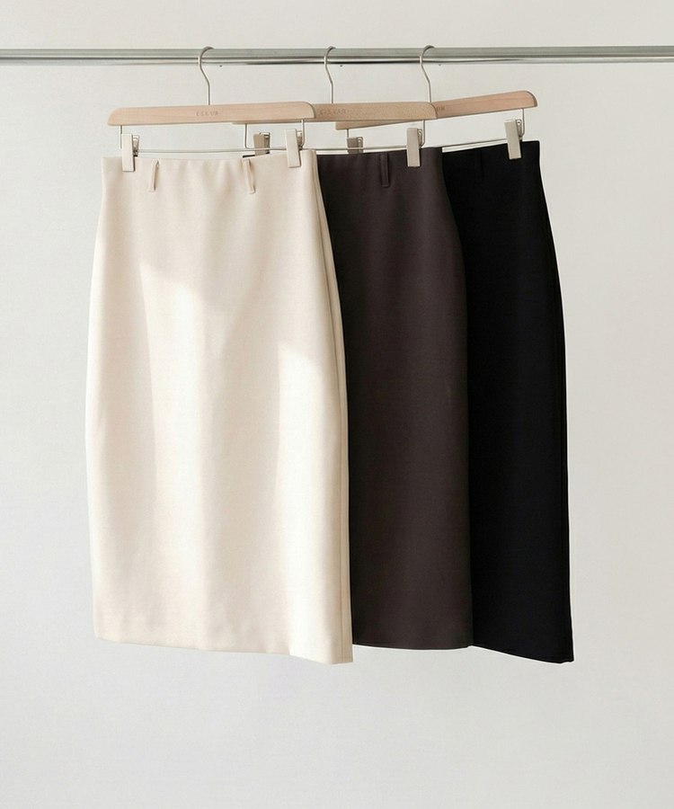 Hラインバンディングロングスカート