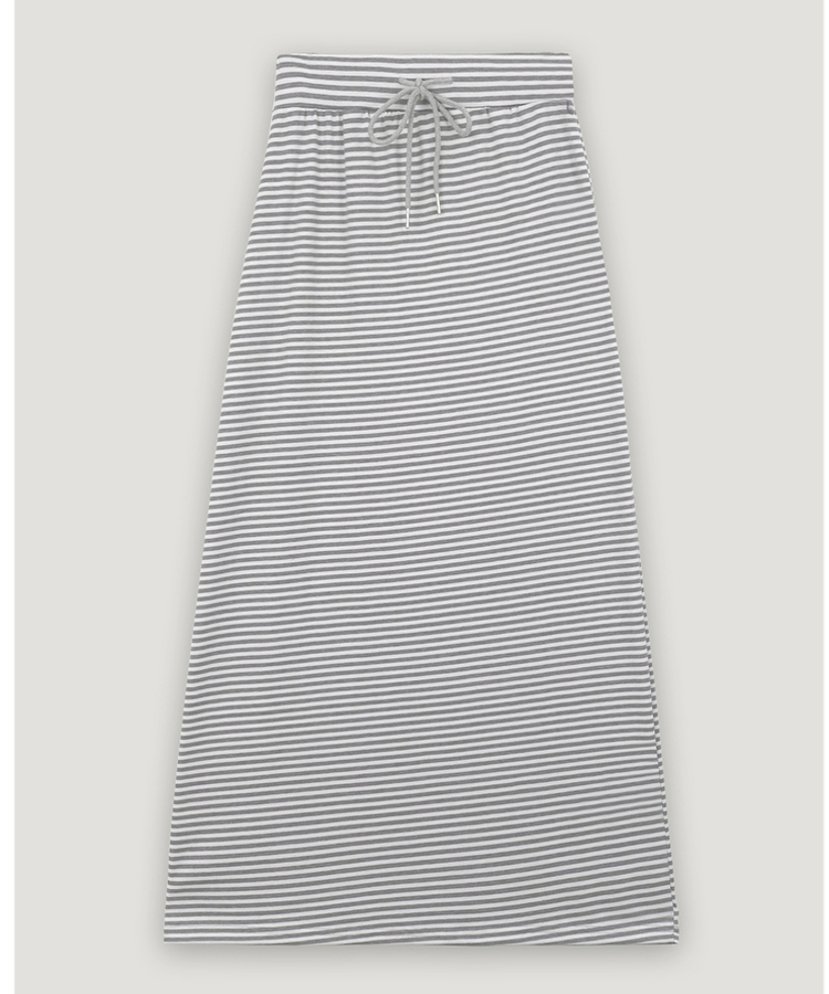 ストライプバンドロングスカート