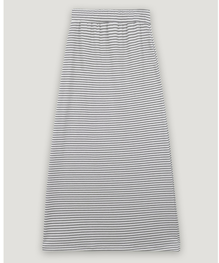 ストライプバンドロングスカート