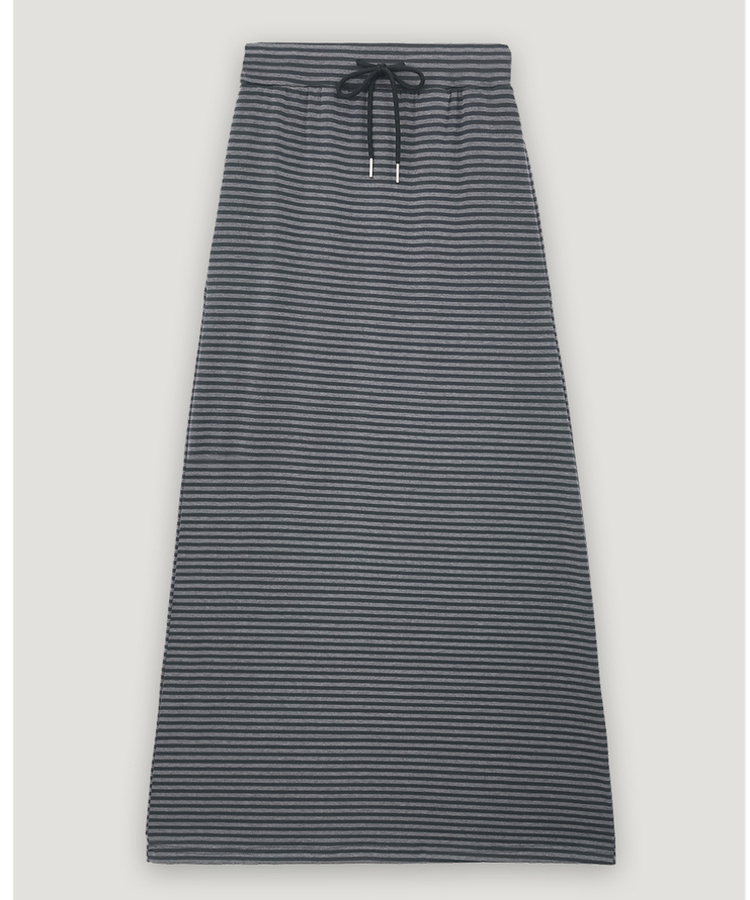 ストライプバンドロングスカート