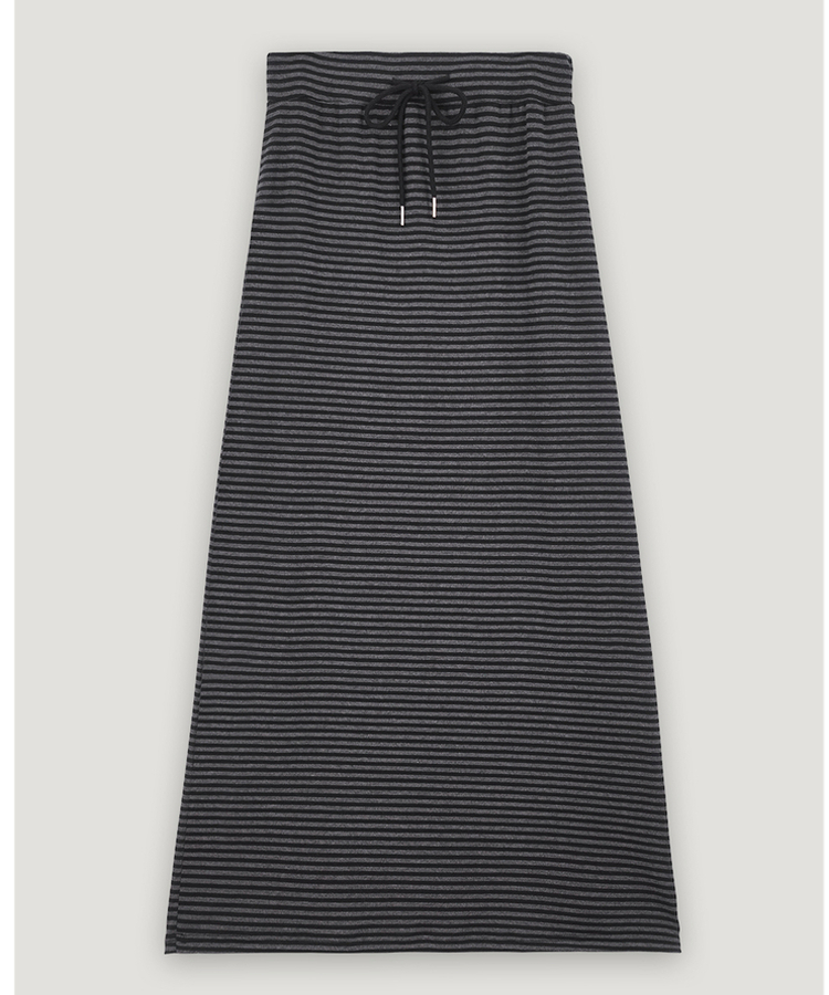 ストライプバンドロングスカート