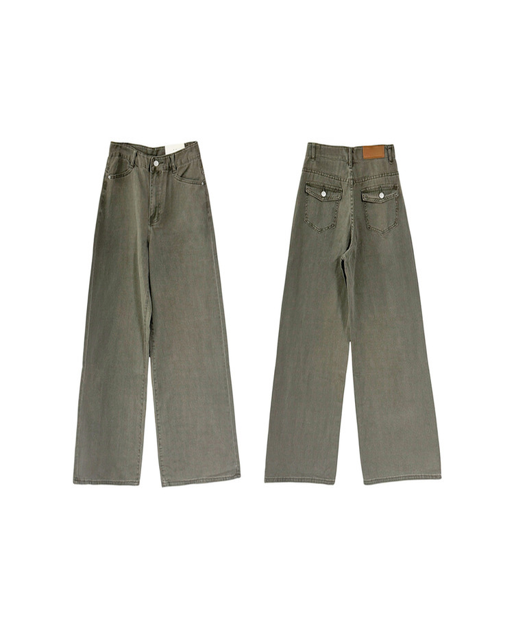 ピンターバックポケットデニムパンツ