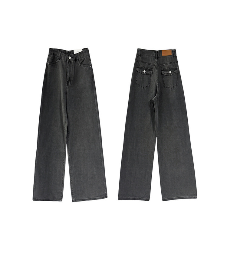 ピンターバックポケットデニムパンツ