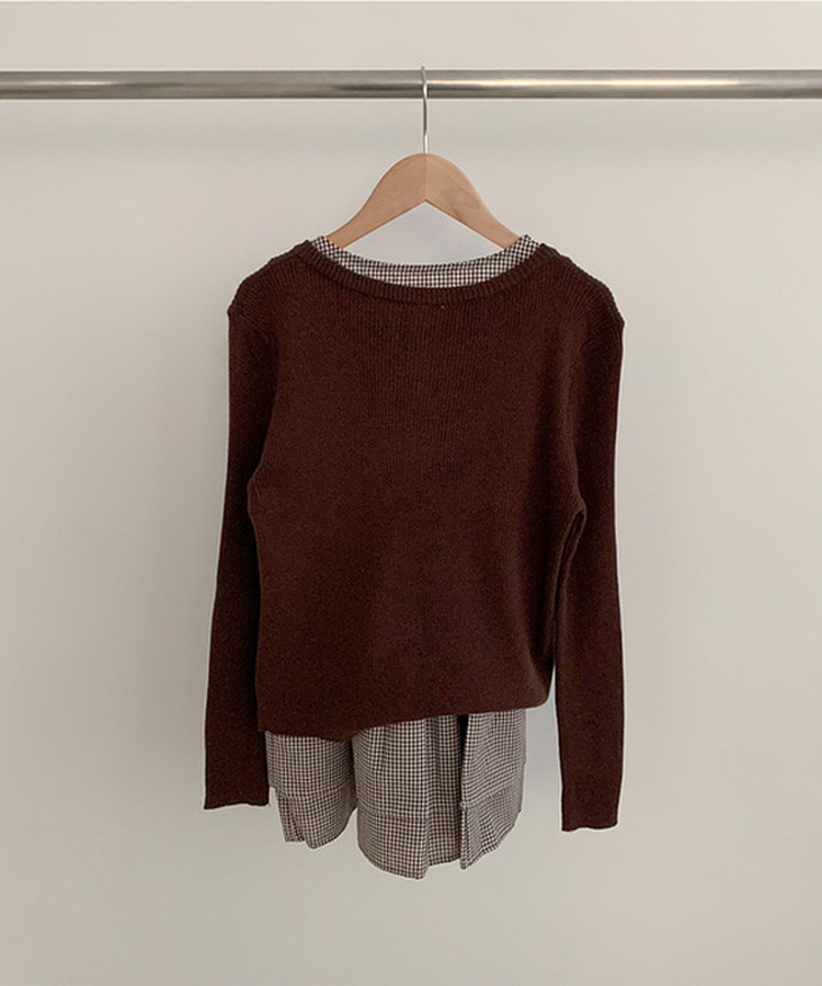 【SET】チェックリボンフリルキャミソール カーディガン