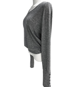 ハンドボタンルーズ長袖Tシャツ(5color)