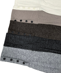 ハンドボタンルーズ長袖Tシャツ(5color)