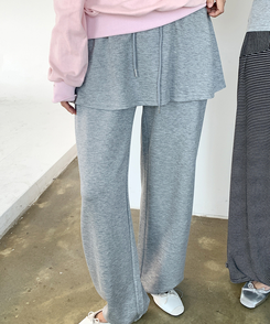 レイヤードトレーニングスカートパンツ GREY
