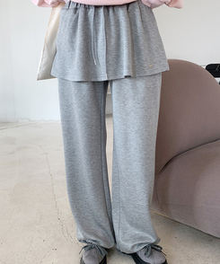 レイヤードトレーニングスカートパンツ GREY