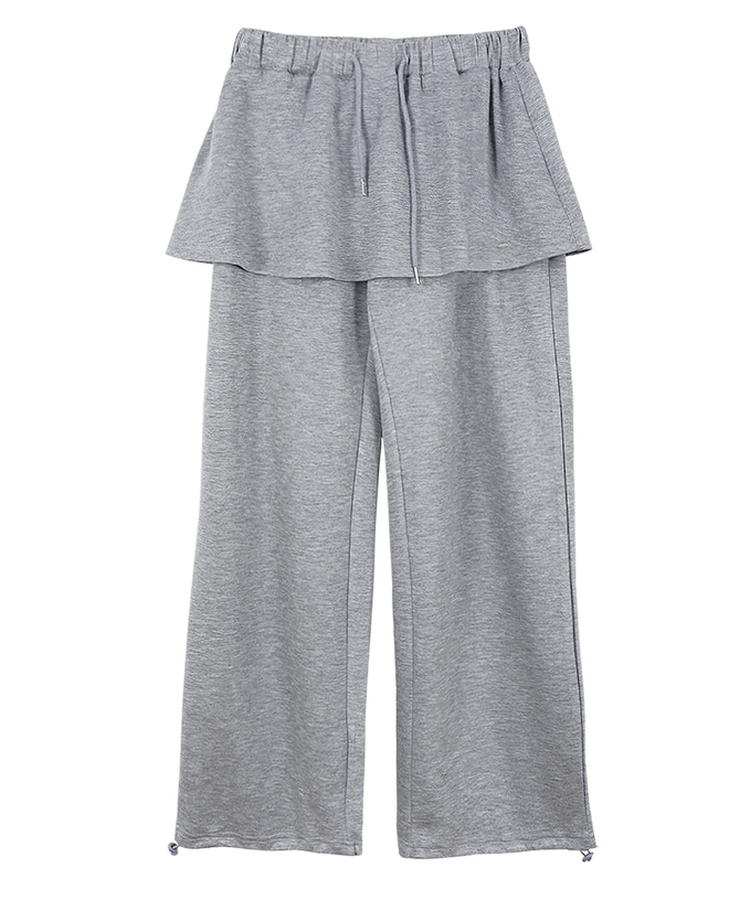 レイヤードトレーニングスカートパンツ